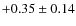 $+0.35\pm0.14$