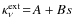 $\kappa_\nu^{\rm ext}\!=\!A+Bs$