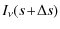 $\displaystyle I_\nu(s\!+\!\Delta s)$
