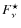 $F_\nu^\star$