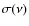 $\sigma(\nu)$
