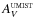 $A_V^{\rm\scriptscriptstyle UMIST}$