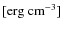 $[\rm erg~cm^{-3}]$