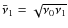 $\bar{\nu}_1=\sqrt{\nu_0\nu_1}$