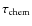 $\tau _{\rm chem}$