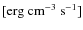 $\rm [erg~cm^{-3}~s^{-1}]$