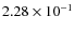 $2.28\times 10^{-1}$