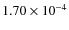 $1.70\times 10^{-4}$