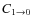 $C_{1\to0}$