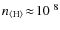 $n_{{\rm\langle H\rangle}}\!\approx\!10^{~8}$
