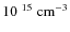 $10^{~15}\rm ~cm^{-3}$