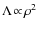 $\Lambda\!\propto\!\rho^2$