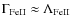 $\Gamma_{\rm FeII} \approx \Lambda_{\rm FeII}$