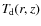 $T_{\hspace *{-0.2ex}\rm d}(r,z)$