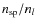 $n_{\rm sp}/n_l$