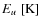 $E_u\rm ~[K]$