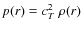 $p(r)=c_T^2~\rho(r)$