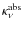 $\kappa_\nu^{\rm abs}$