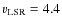 $v_{\rm LSR}=4.4$