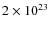 $2\times10^{23}$