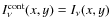 $I_\nu ^{\rm cont}(x,y) = I_\nu (x,y)$
