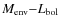 $M_{\rm env}{-}L_{\rm bol}$