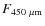 $F_{450~\mu {\rm m}}$