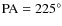${\rm PA}=225^{\circ}$