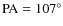 ${\rm PA} =107^{\circ}$