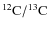 ${\rm ^{12}C/^{13}C}$