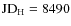 ${\rm JD}_{\rm H} = 8490$
