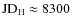 ${\rm JD}_{\rm H} \approx 8300$