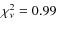 $\chi^2_{\nu} = 0.99$