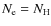 $N_{\rm e} = N_{\rm H}$