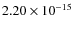 $2.20\times10^{-15}$