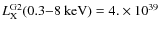 $L_{\rm X}^{\rm G2}(0.3{-}8~{\rm keV}) = 4.\times10^{39}$