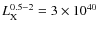 $L_{\rm X}^{0.5-2} = 3 \times 10^{40}$