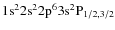 $\rm 1s^{2} 2s^{2} 2p ^{6}3s^{2}P_{1/2,3/2}$