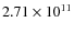 $2.71 \times 10^{11}$
