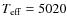 $T_{\rm eff} = 5020$