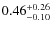 $0.46^{+\rm0.26}_{-0.10}$