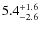 $5.4^{+\rm 1.6}_{-2.6}$