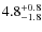$4.8^{+\rm0.8}_{-1.8}$