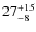 $ 27^{+\rm 15}_{- 8}$