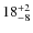 $ 18^{+\rm 2}_{- 8}$
