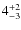$ 4^{+\rm 2}_{- 3}$