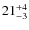 $ 21^{+\rm 4}_{- 3}$