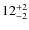 $ 12^{+\rm 2}_{- 2}$