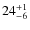 $ 24^{+\rm 1}_{- 6}$