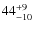 $ 44^{+\rm 9}_{- 10}$